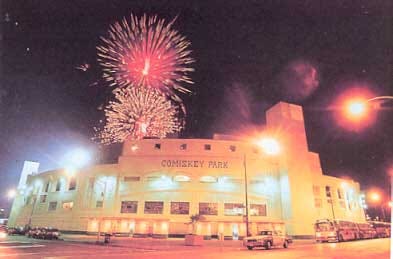 Fireworks over Comiskey Park