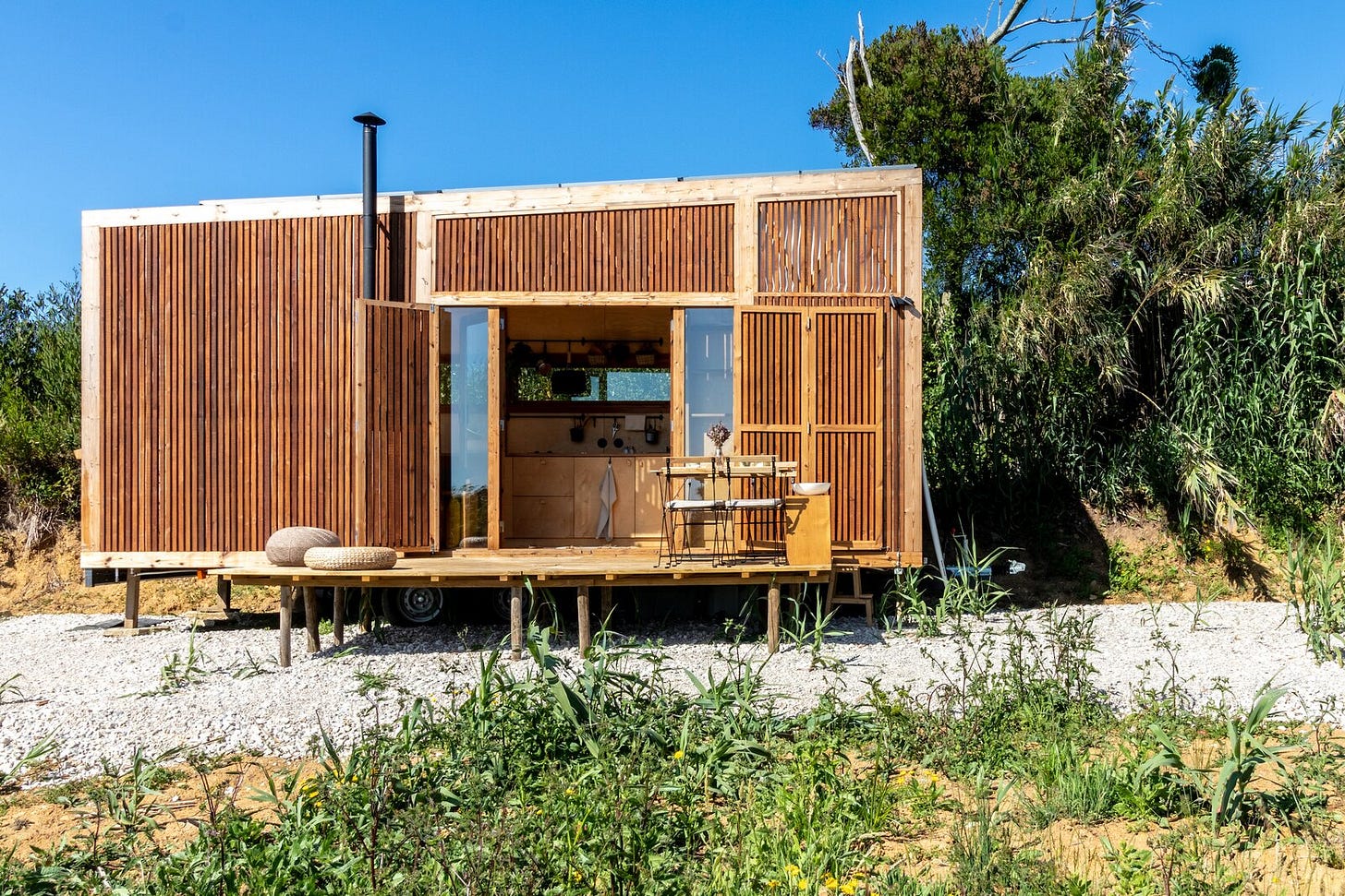 Ursa tiny cabin exterior