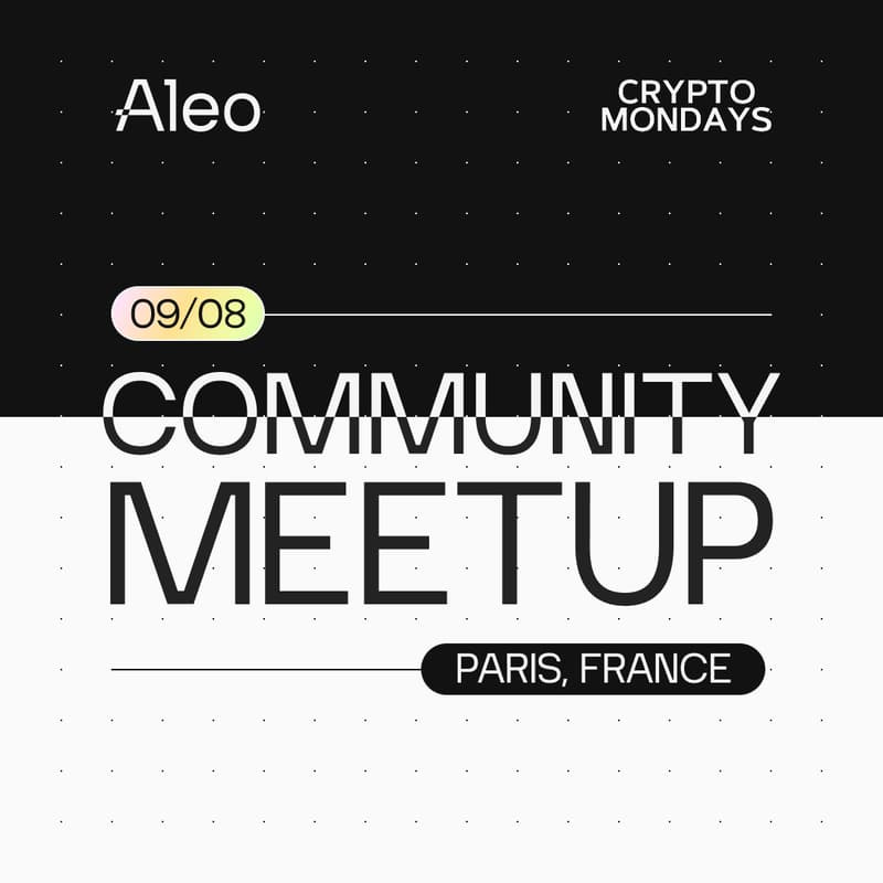 Image de couverture pour Aleo x Crypto Mondays