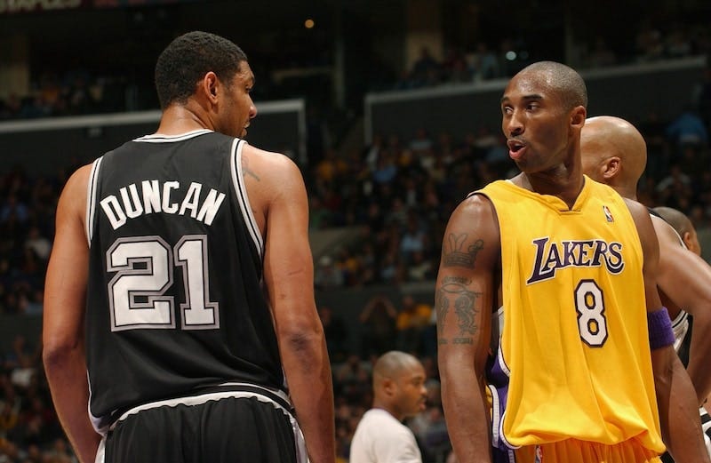 Kobe Bryant and Tim Duncan | San Antonio Spurs