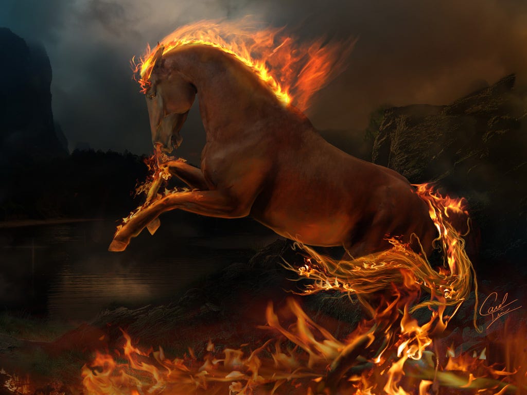 Fire horse