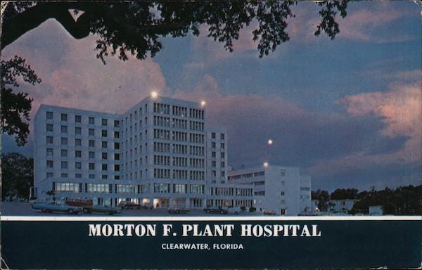 Morton F. Plant Hospital Clearwater, FL Postcard