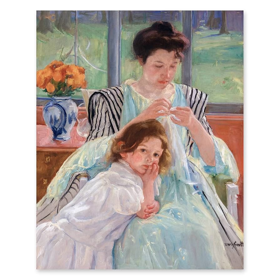 Mary Cassatt, Young Mother Sewing