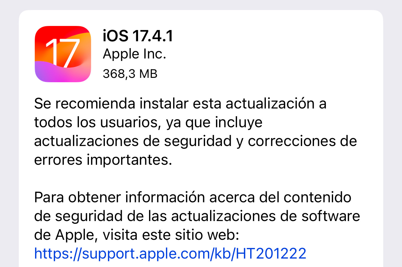 iOS 17.4.1