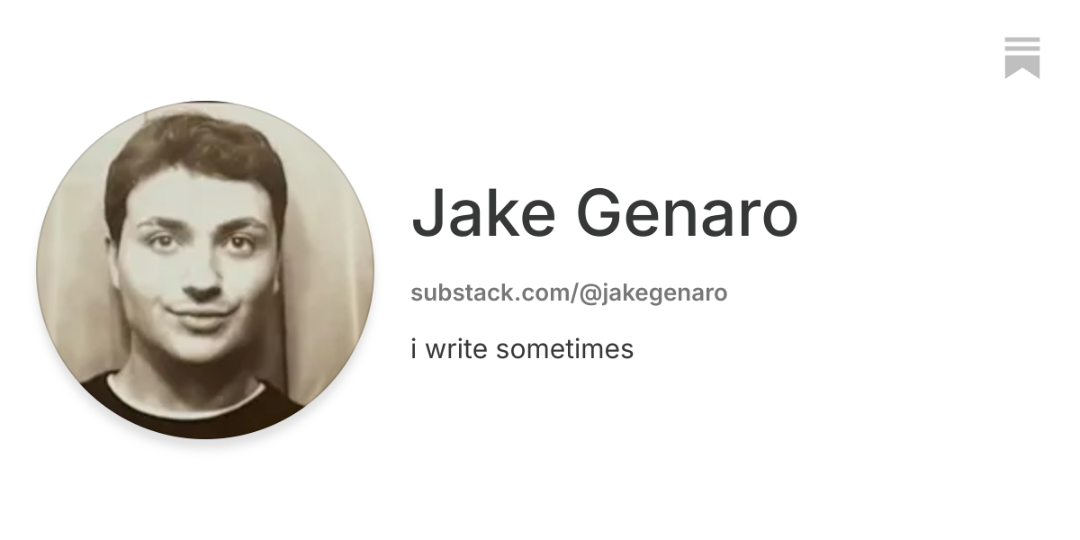 Jake Genaro | Substack