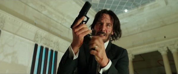Keanu Reeves reprises his role as badass assassin John Wick in "John Wick: Chapter Two," a 2017 Summit-Lionsgate release directed by Chad Stahelski. Keanu Reeves reprises his role as badass assassin John Wick in "John Wick: Chapter Two," a 2017 Summit-Lionsgate release directed by Chad Stahelski.