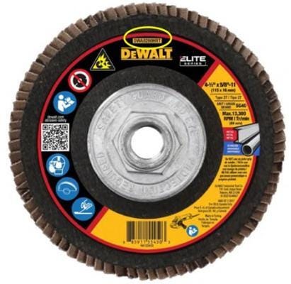 Recalled Model No. DWA8280HRT DEWALT Elite Series 40G T27 High Density Flap Disc