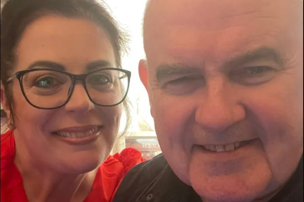 Gareth O'Callaghan with his wife Paula