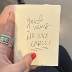 Absolutely no one cares. This is good news.