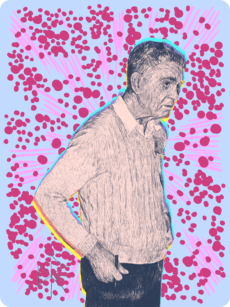 Photo: Alan Light. 1982. -CC BY-SA 2.0. Sketch art by Don Rice. Photo: Alan Light. 1982. -CC BY-SA 2.0. Sketch art by Don Rice.