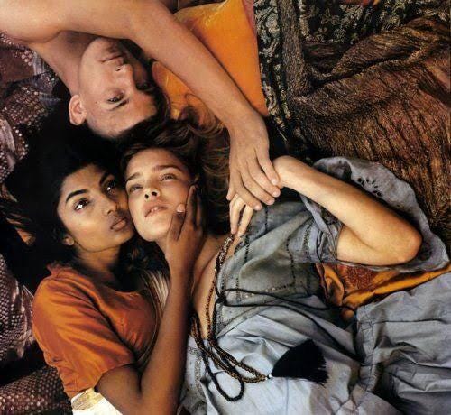 r/ANTM - Anchal Joseph et al. lying on a bed