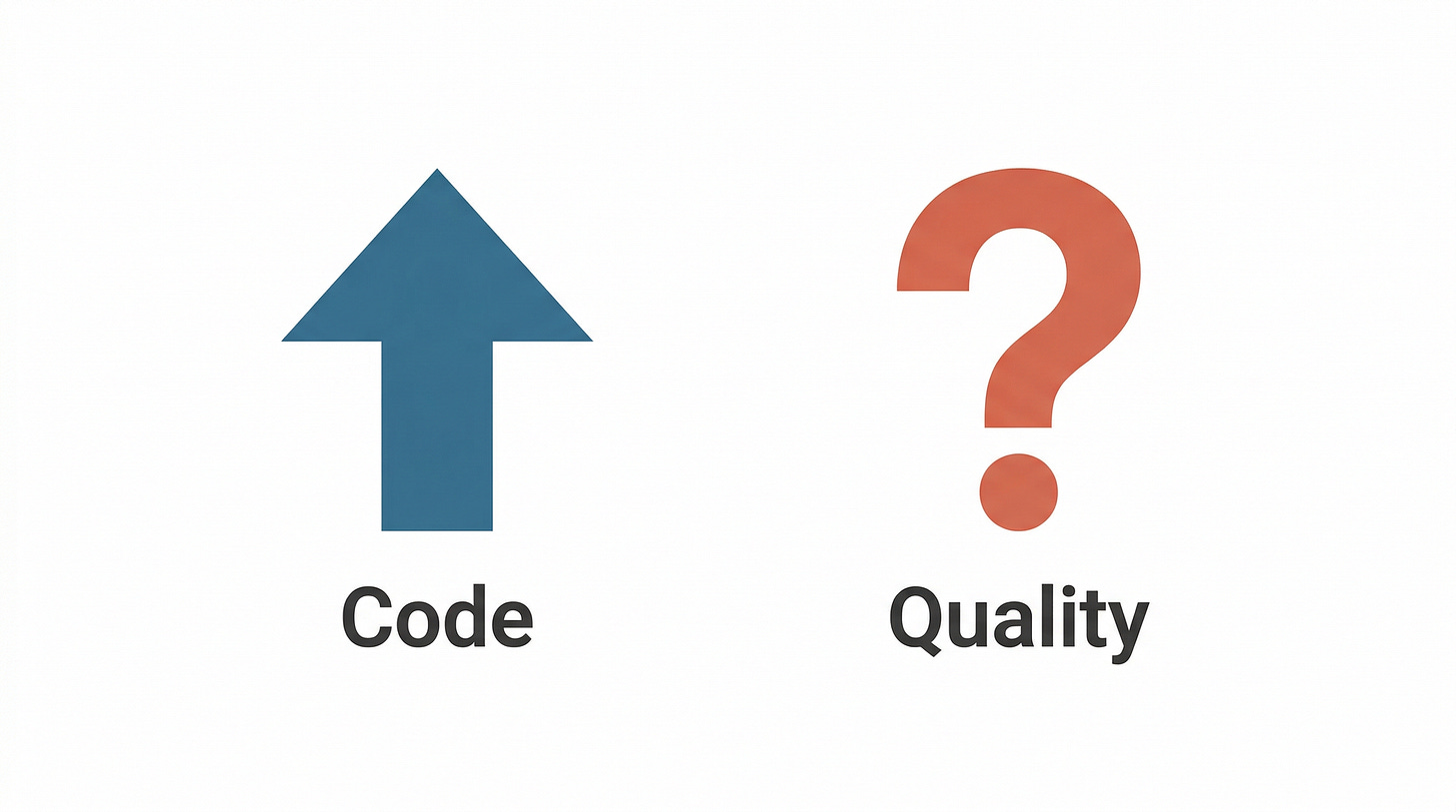 Code output versus code quality