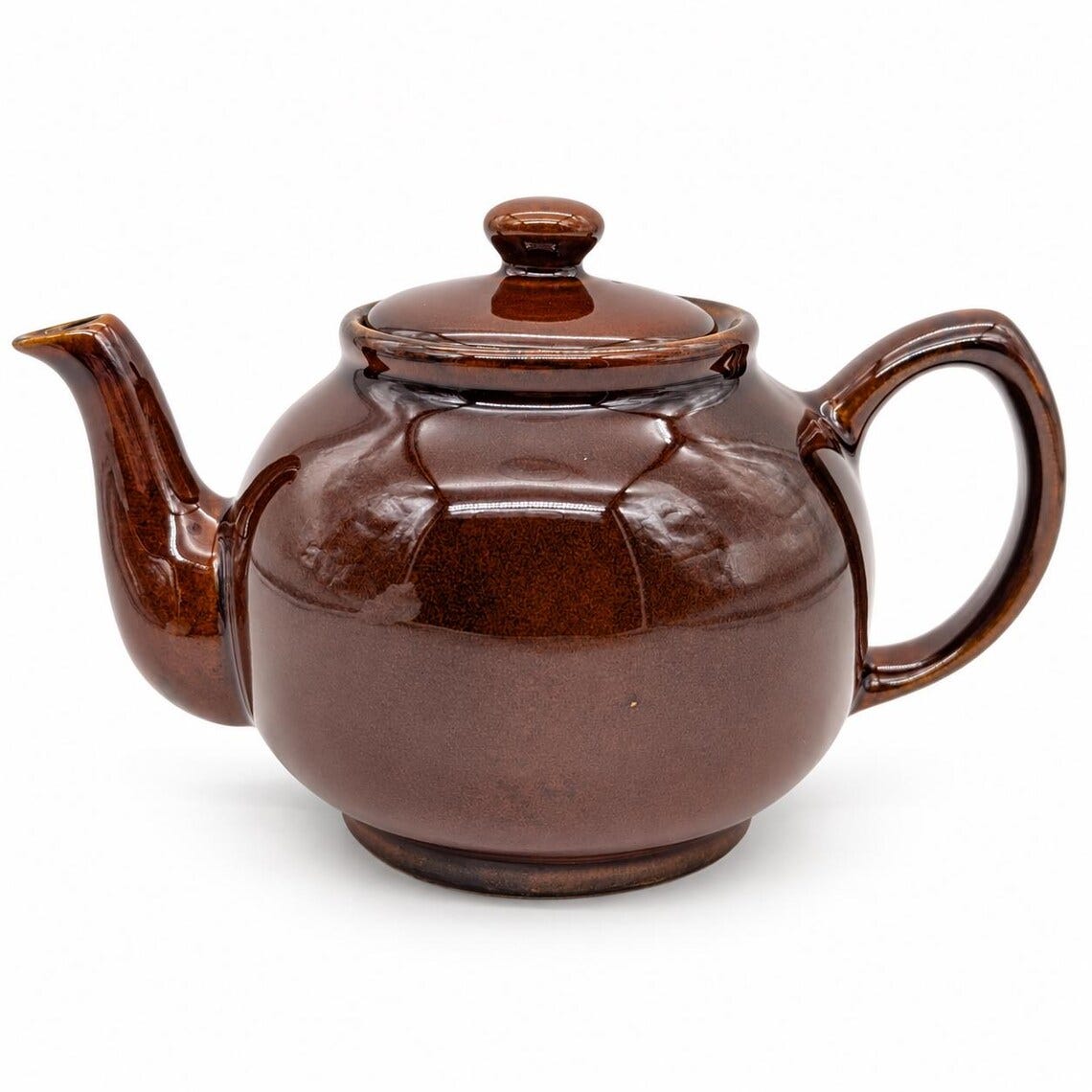 Brown Betty Teapot Price & Kensington 3 cup | Medium size Brown Ceramic Teapot with Lid image 1