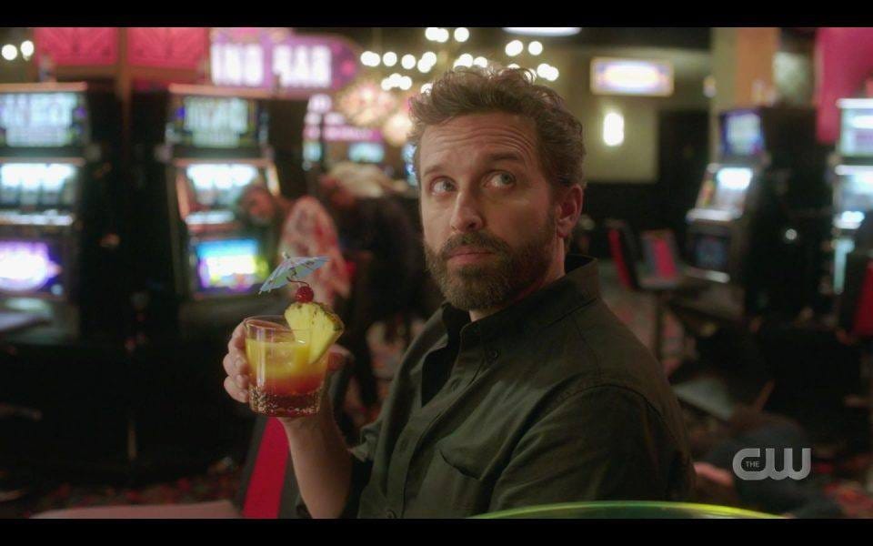 Rob Benedict Chuck with a bloody mary drink SPN Rob Benedict Chuck with a bloody mary drink SPN