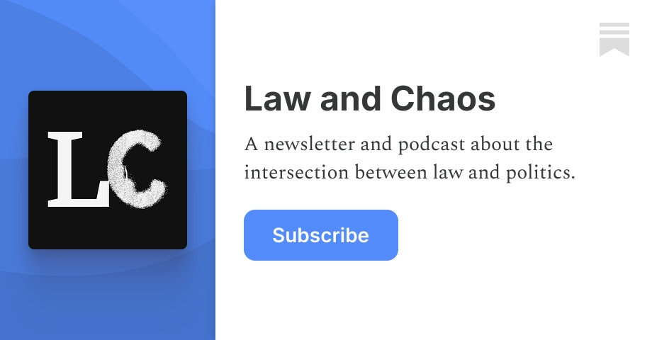 Law and Chaos | Liz Dye | Substack