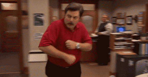 Ron swanson dancing gif