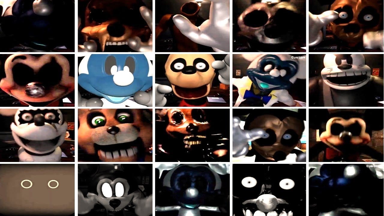 (BRIGHTENED) Five Nights at Treasure Island 2020 - Jumpscares