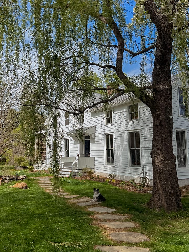 Old farmhouse white paint hudson valley