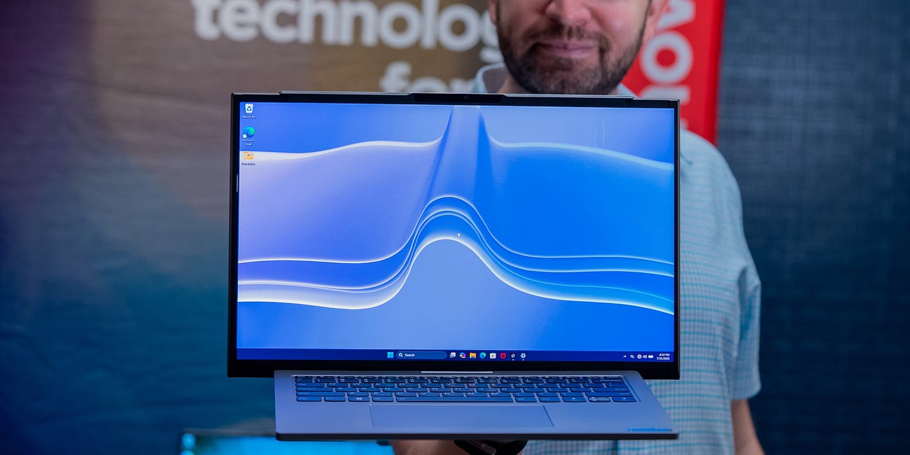 Lenovo unveils thinner and wider concept laptops that are surprisingly practical