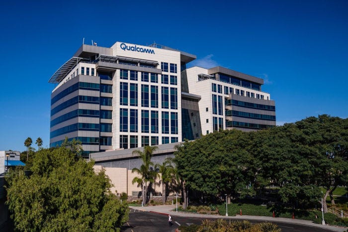 Qualcomm headquarters in San Diego. Qualcomm headquarters in San Diego.