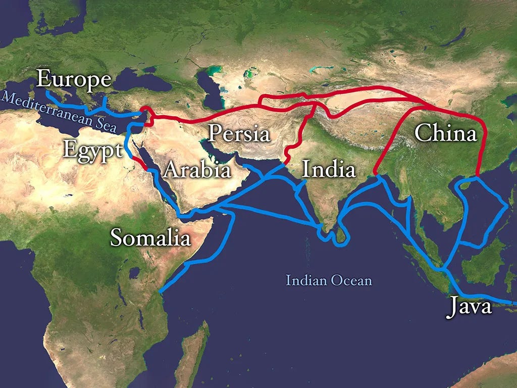 Trade Routes Developing the Ancient Trade Routes from the Mediterranean through the ...