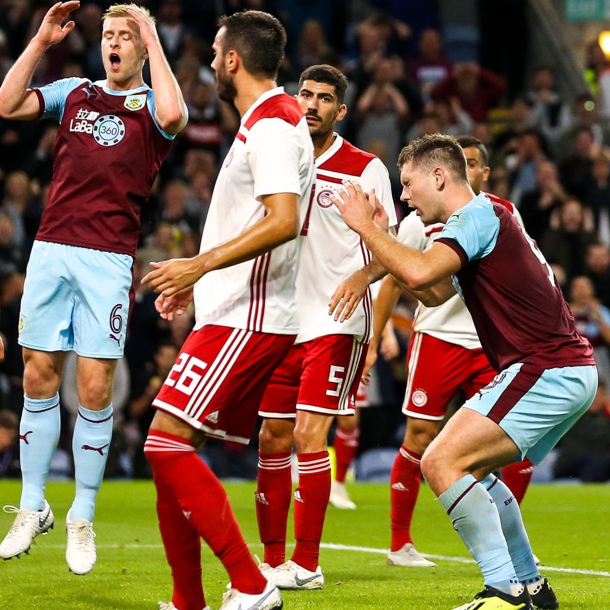 Burnley's Europa League dream ends with draw against Olympiakos | Europa  League | The Guardian
