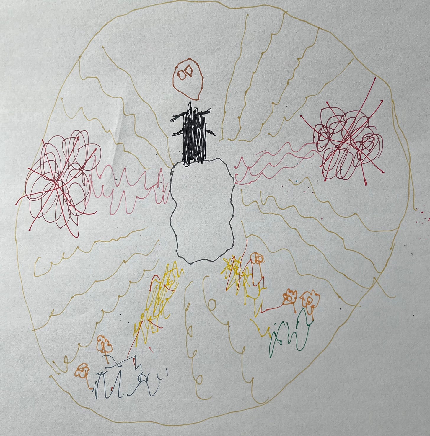 Debbie‘s drawing of her pain