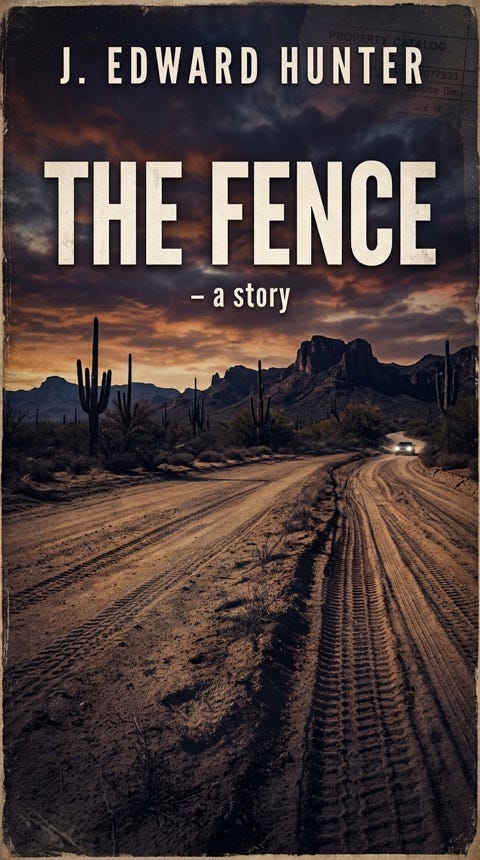 Cover of The Fence, a short story by J. Edward Hunter Cover of The Fence, a short story by J. Edward Hunter