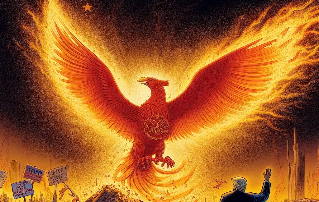 How might the GOP phoenix resurrect Eisenhower's virtuous principles of democracy to rise up from the authoritarian ashes of Trumpism? 
