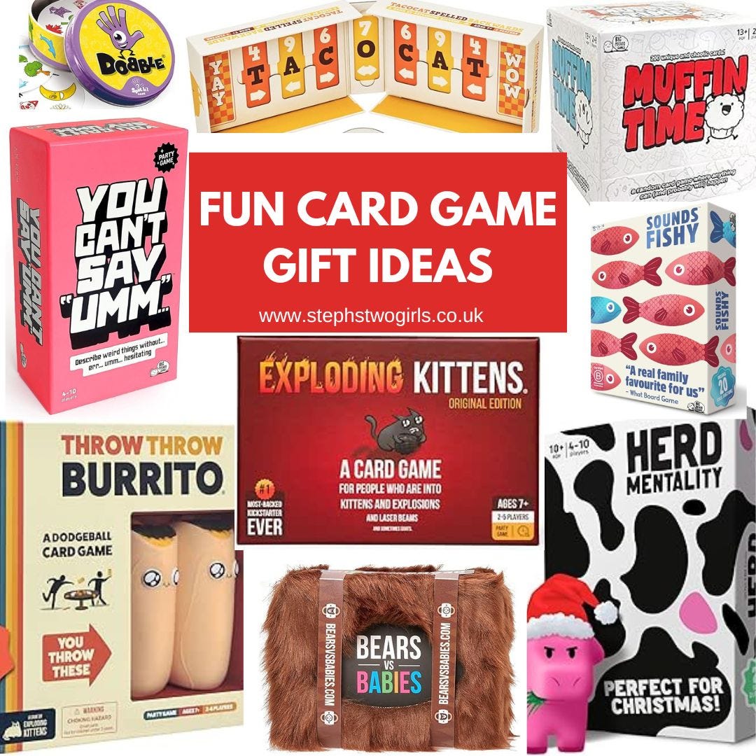variety of card game boxes