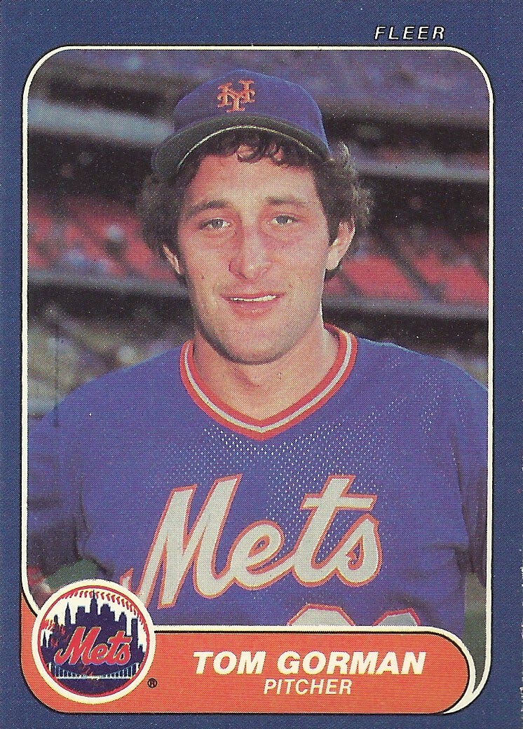 Tom Gorman with the Mets. Tom Gorman with the Mets.