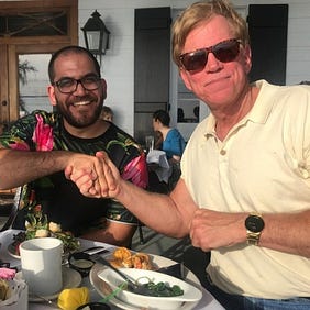 When you force your Israeli assistant to sit down with David Duke. #surrealday #importanttohaveanopenmind #davidduke (at New Orleans, Louisiana)