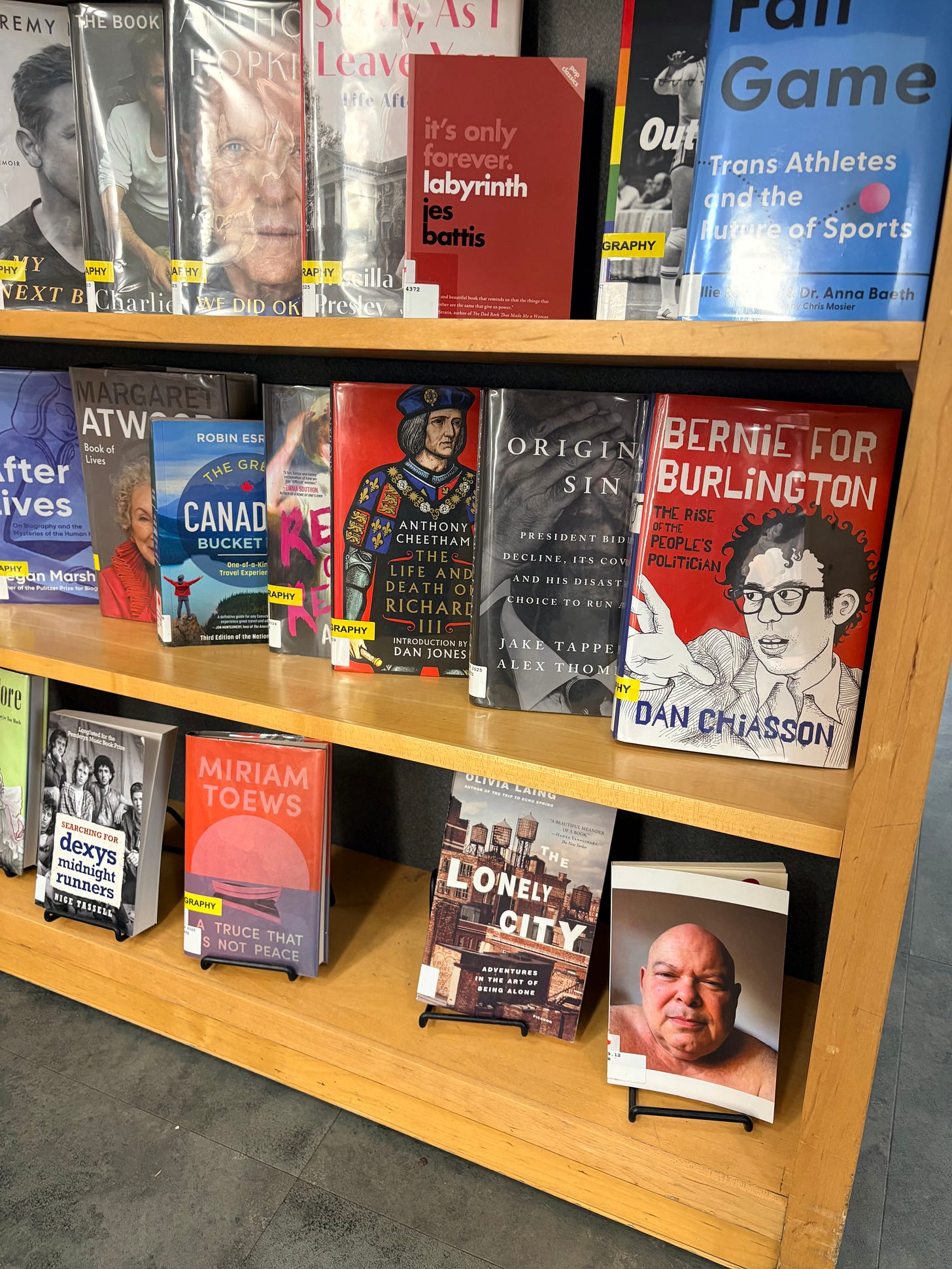 Front display shelves TPL Yorkville Branch