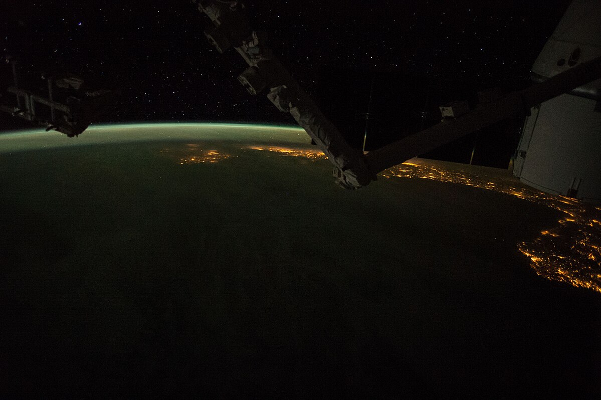  View of Earth taken during ISS Expedition 42. Lyndon B Johnson Space Center.