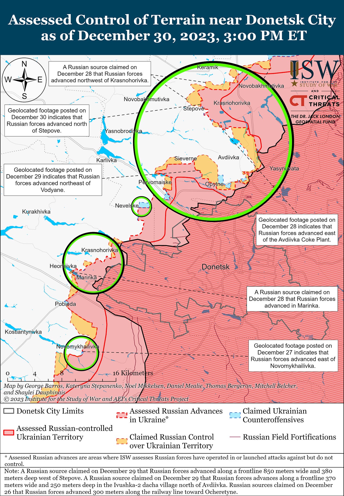 Avdiivka and Donetsk City Battle Map Draft December 12302023.png