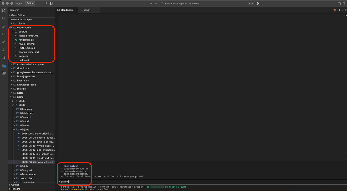 Devin IDE with full file tree expanded on the left, red boxes highlighting specific folders and files
