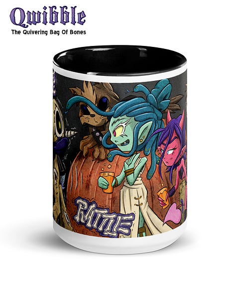 Qwibble Halloween Mugs