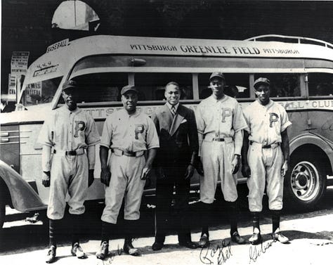 A young Mr. Mertle, of the Pittsburgh Crawfords, replaces Jimmie Foxx in an iconic photo of baseball royalty.
