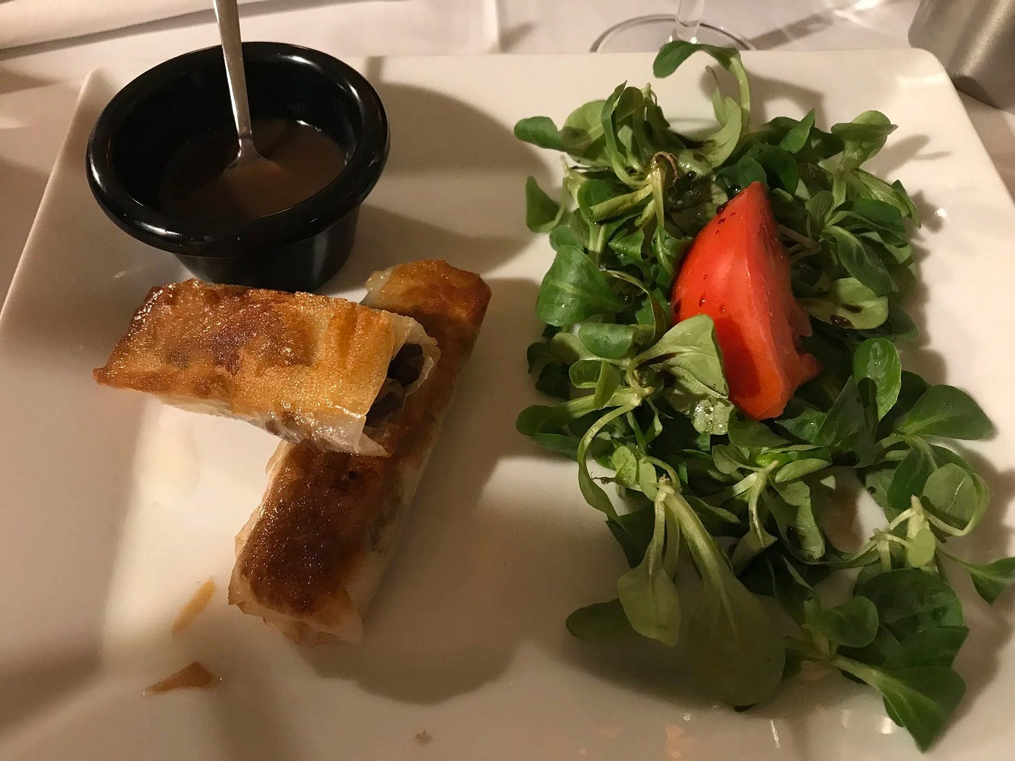  Duck Confit Spring Roll at La Brasière in Toulouse, France 
