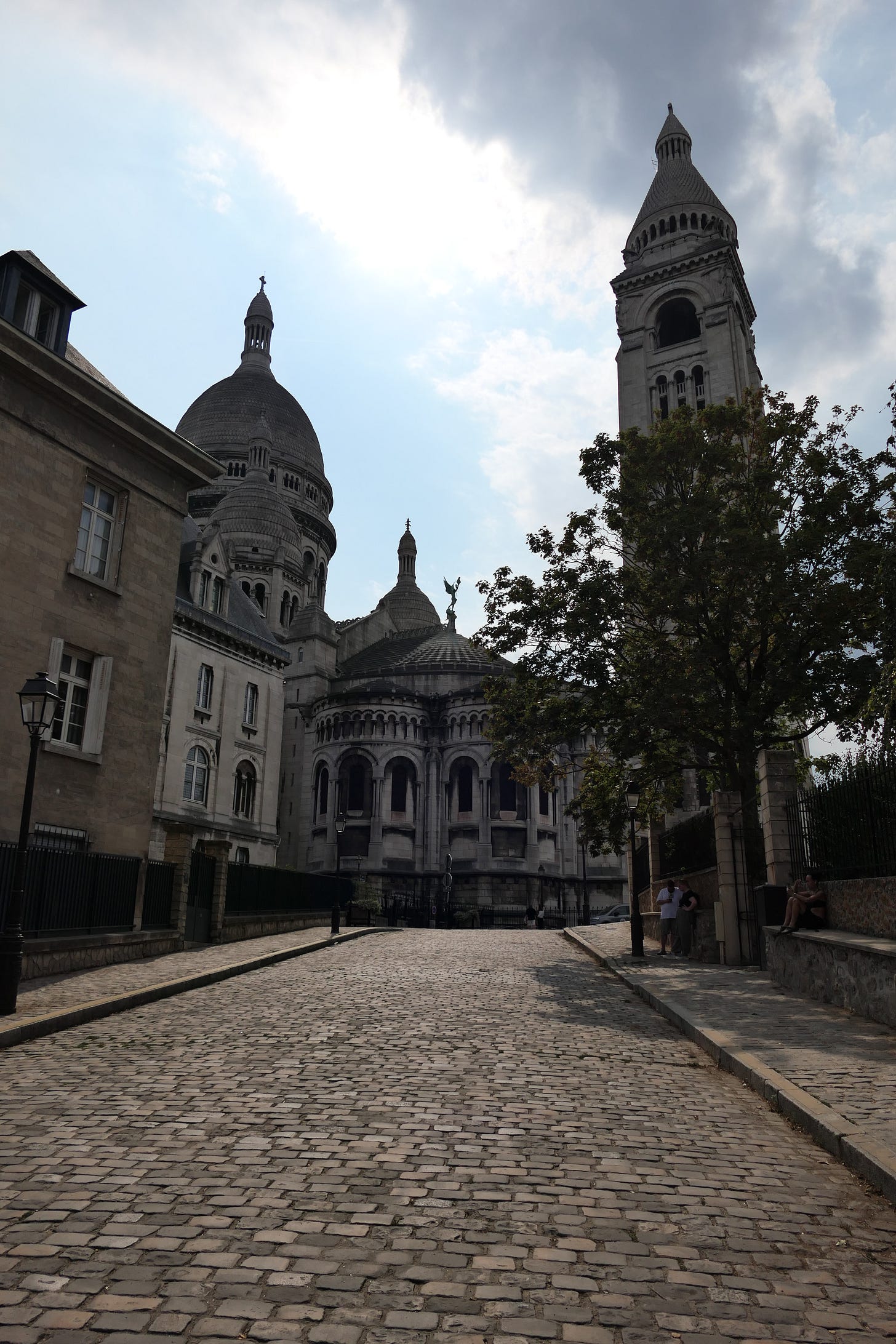 the back of Sacre Couer the back of Sacre Couer