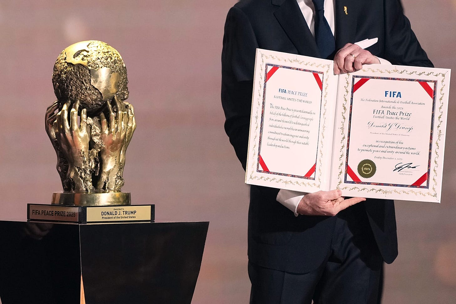 Donald Trump awarded inaugural FIFA peace prize during 2026 World Cup ... Donald Trump awarded inaugural FIFA peace prize during 2026 World Cup ...