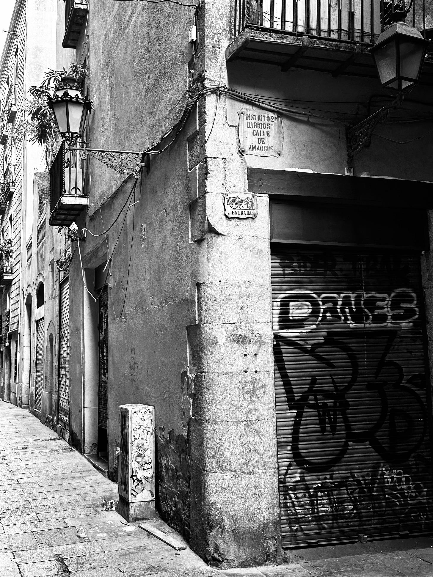 Monochrome photography from Barcelona in Spain