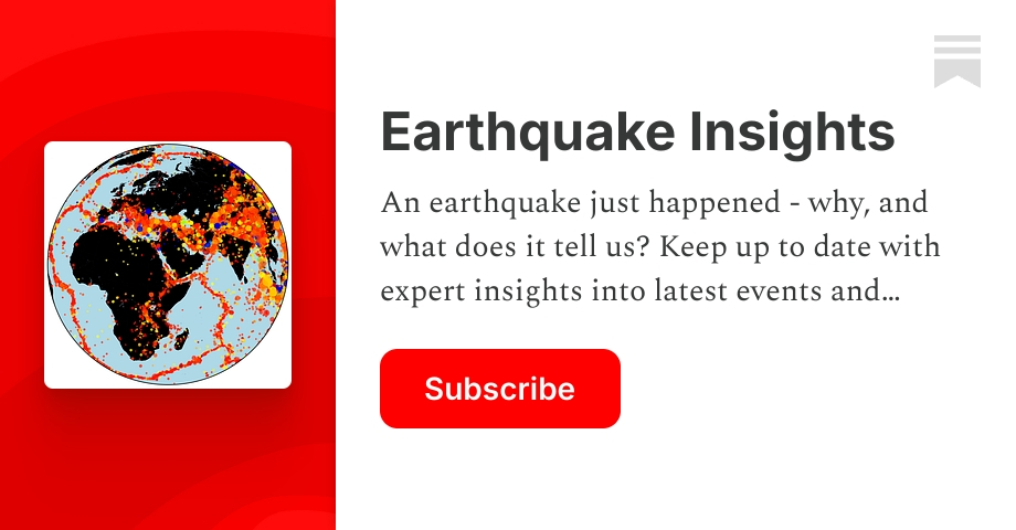 Earthquake Insights | Judith Hubbard & Kyle Bradley | Substack