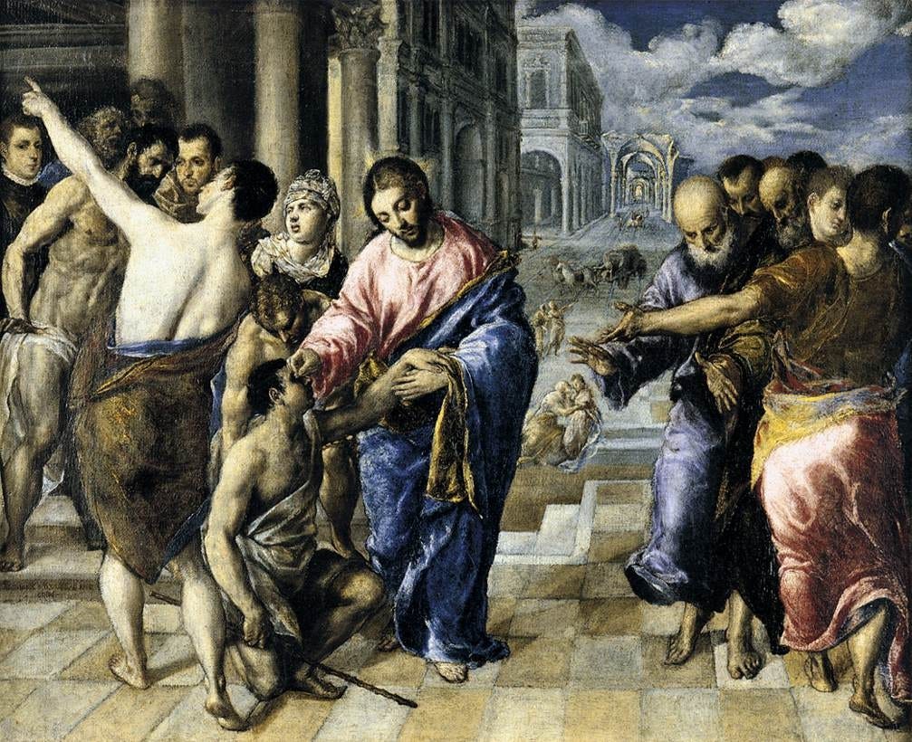 El Greco | Christ Healing the Blind (1570 - 1575) | MutualArt El Greco | Christ Healing the Blind (1570 - 1575) | MutualArt