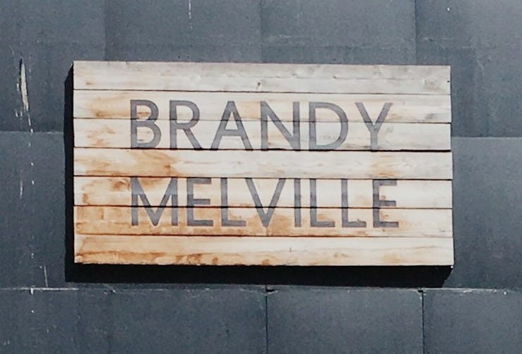 Brandy Melville storefront