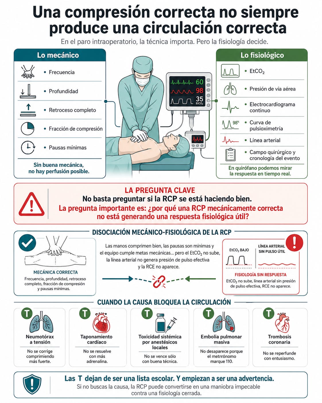 Las T del paro intraoperatorio: más allá de la RCP