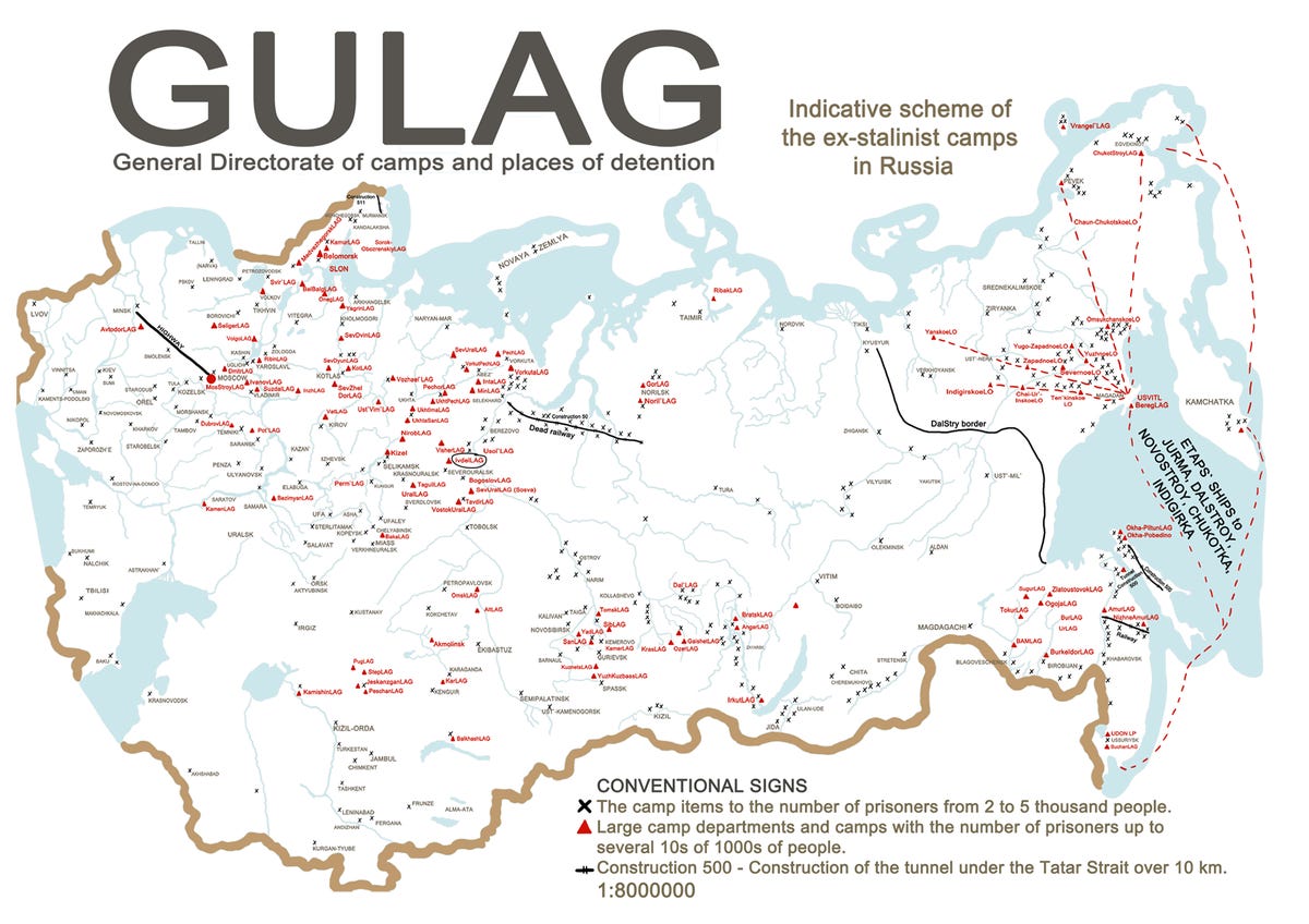 Gulag Archipelago Map
