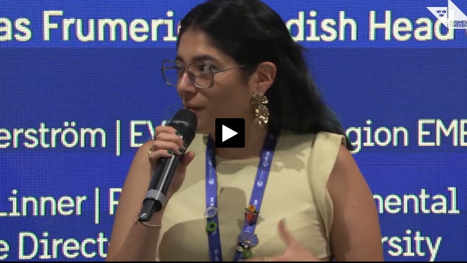 Emiko Sepulveda Mabe, a COP28 youth delegate