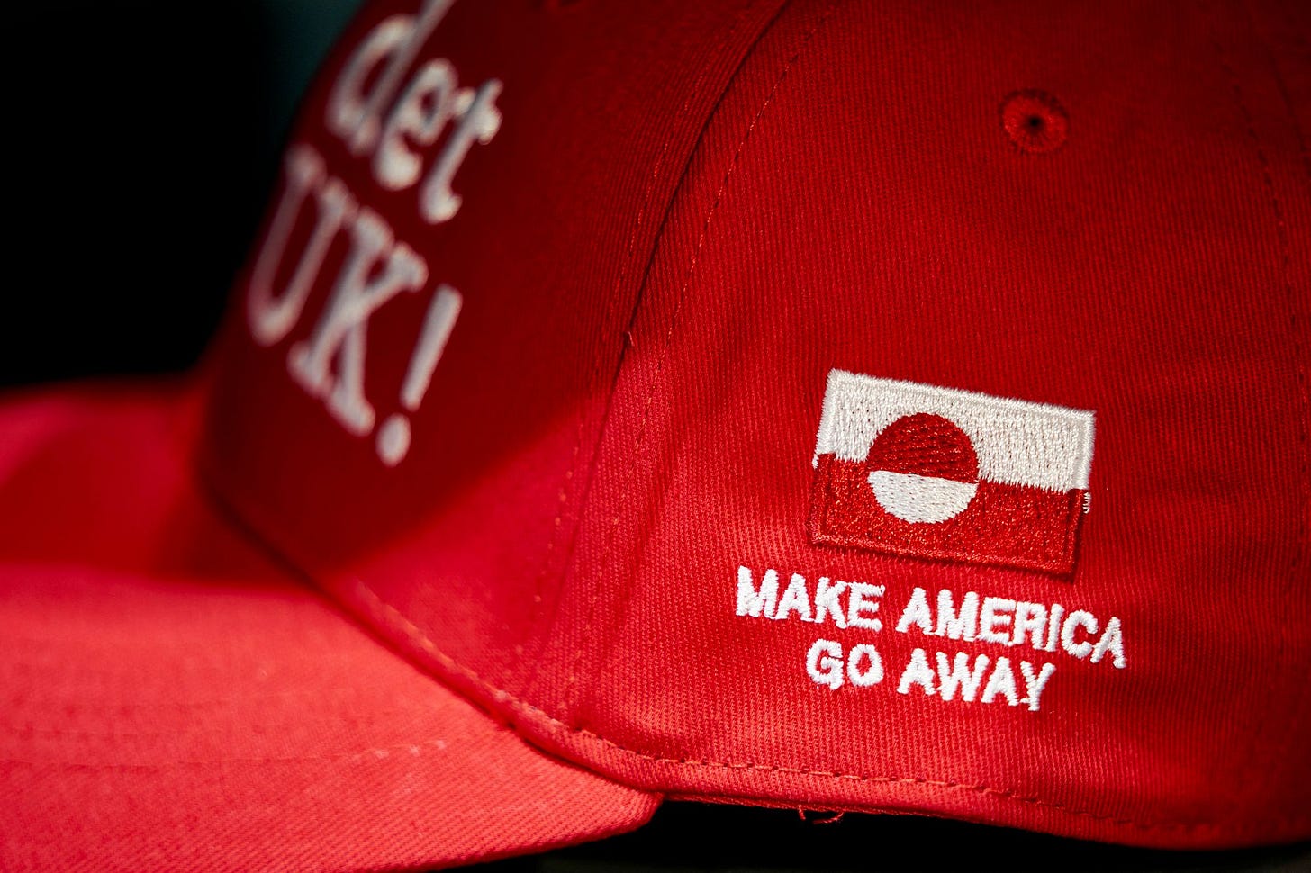 Protesters in Greenland have embraced ‘MAGA’ with their own version of Trump’s signature hat that reads ‘Make America Go Away’