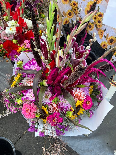 Vegetables, fruits, and flowers